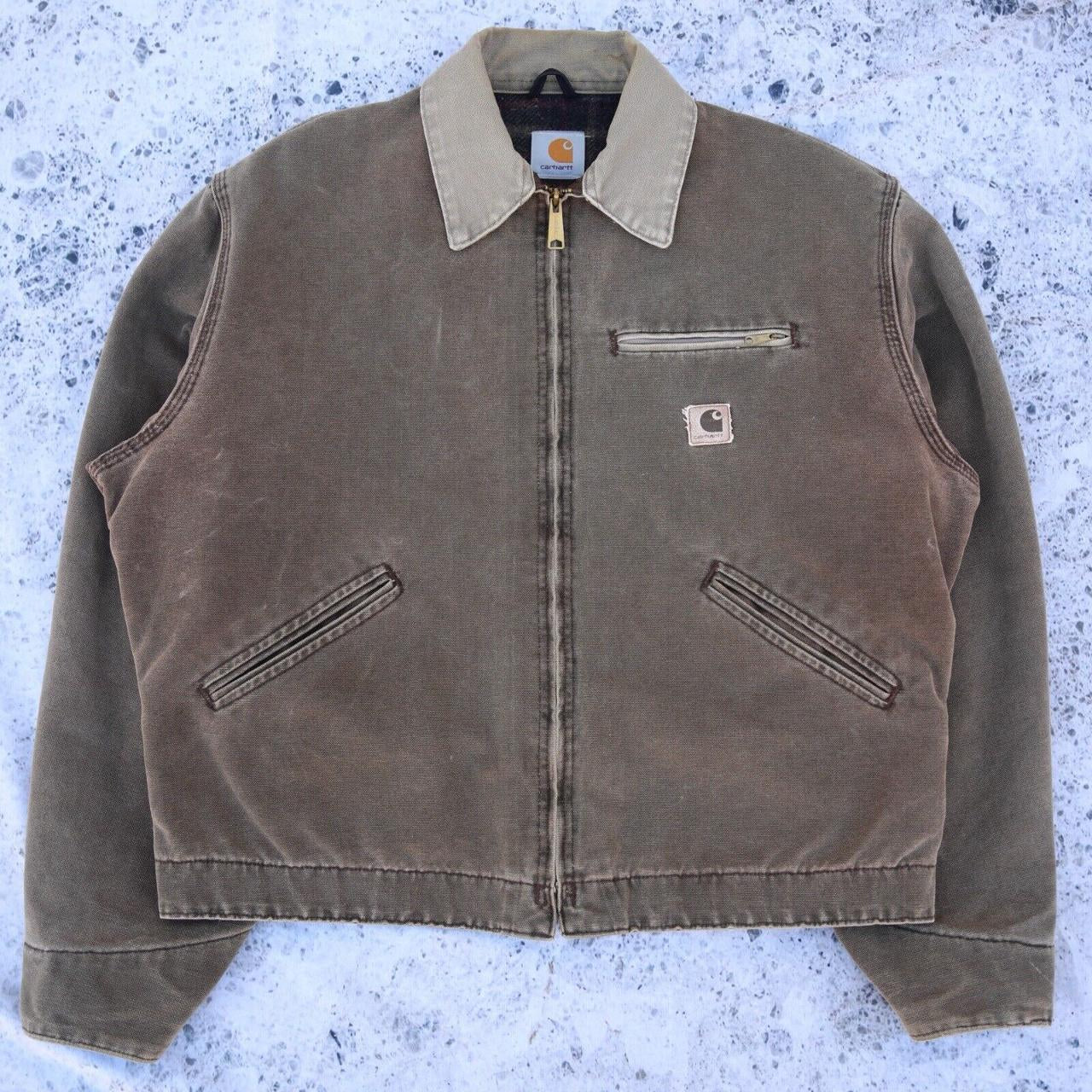 Vintage Carhartt Faded J97 CHT Chestnut Brown Detroit Jacket