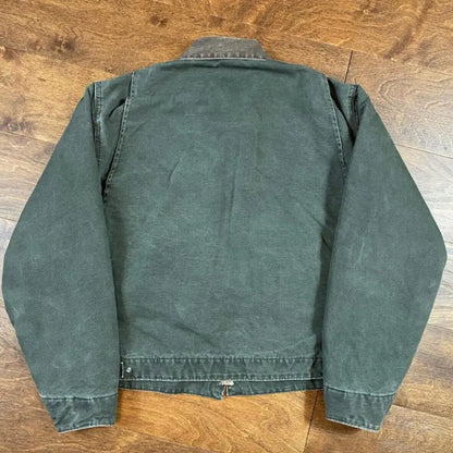 Vintage Carhartt Detroit Jacket J97 – MOSS Green & Brown (Medium) 🔥