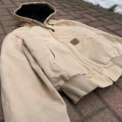 Vintage 1980s Carhartt Jacket – Cream & Tan
