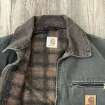 Vintage 90s Carhartt J97 MOS Detroit Jacket – Green & Brown