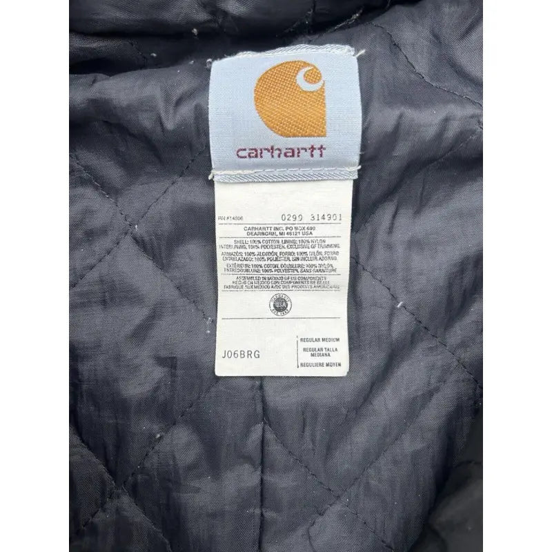 Carhartt Men’s Burgundy Top Vintage 90s J06 BRG Burgundy Carhartt Hooded Jacket