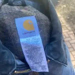 Vintage 90s Carhartt Detroit Jacket – Grey & Green (Medium)