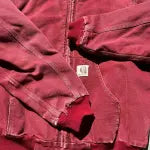 Vintage Carhartt J68 Hooded Work Jacket – Red