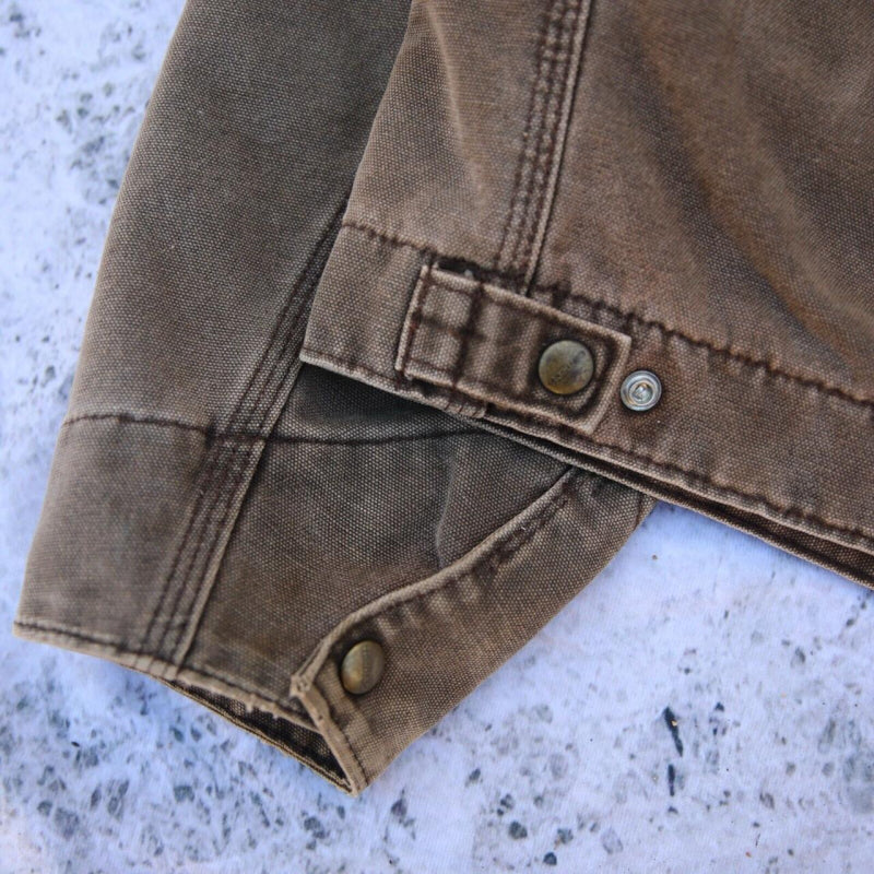 Vintage Carhartt Faded J97 CHT Chestnut Brown Detroit Jacket