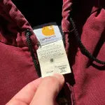 Vintage Carhartt J68 Hooded Work Jacket – Red
