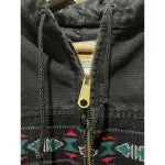 Vintage Carhartt Men’s Black and Grey Jacket – Size Medium